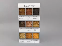 Miniature paint color sample