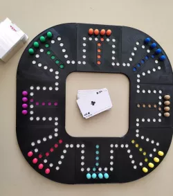 Modular Magnetic Dog Tock Board Game for up to 8 Players