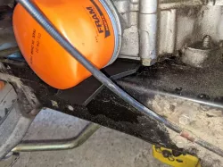 Oil Filter Funnel for Lawn Mower