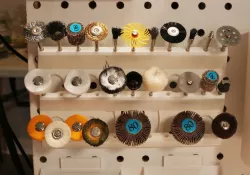 Pegboard Dremel Bit Storage