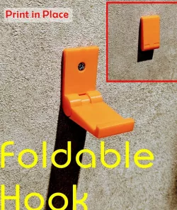 Print in Place Foldable Hook 