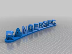 Rangers FC / Champions  (Dual words)