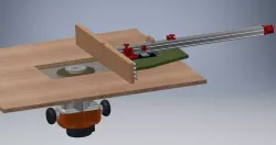 Router table with incra style fence