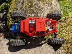 SCX24 Alien frame and extended Surpass motor mount.
