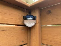 Solar Fence Light Corner Mount