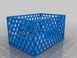 Sugar Packet Box - hexagonal mesh