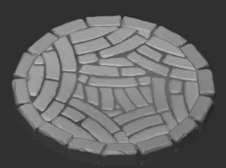 Tiled Stone Platform/ Base