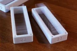 Trays for 25 x microscope coverslips 12/14/15/16/18/20/21/22/24/25 mm (square/rectangular)