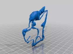 Wolf keychain