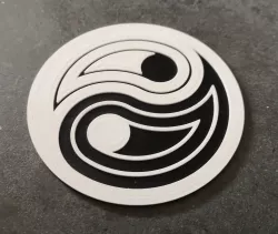 Yin Yang Coaster