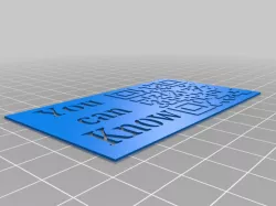 You Can Know QR Code Card