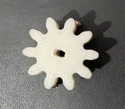 10 tooth gear modified to be used with 28byj-48 stepper motor