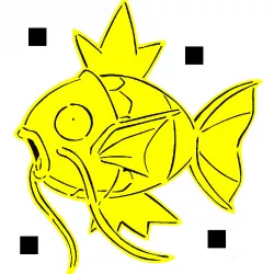 129 Magikarp stencil + 2D