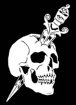 2D Dagger Skull