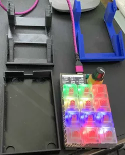 Adafruit MACROPAD RP2040 Notched Stands,Holder & Rotary Cover 