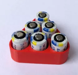 battery holder triangle (CR123A, AA, AAA)