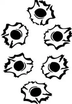 Bullet Holes stencil