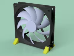 Case fan feet