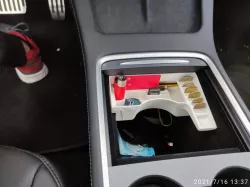 Central organizer for Tesla Model 3