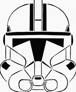 Clone Trooper Helmet stencil