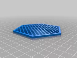 cool hex shaped patterned coaster 