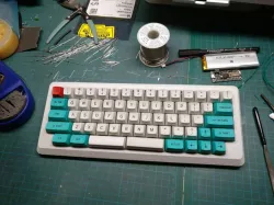Custom 60% Keyboard with arrow cluster and split spacebar