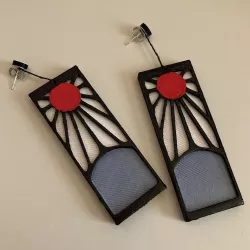 Demonslayer Hanafuda Earring
