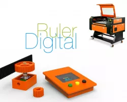 Digital Ruler for CO2 Laser and other Machines