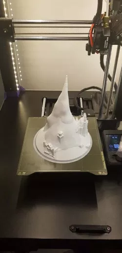 Dragon Lamp - Drogon burning the Red Keep for prusa mini
