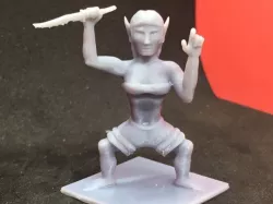 Elf Monk squatting