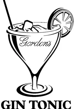 Gin Tonic stencil