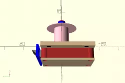 Housekeeping- drawer pushbutton lock - OpenScad CSV