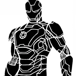 Iron Man stencil 6
