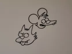 Itchy & Scratchy - Simpsons Wall Art