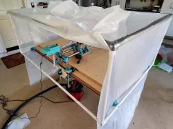 Low-Cost MPCNC (Lowrider v2) MDF Sled & PVC Dust Enclosure