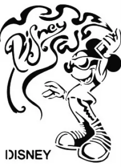 Mickey Mouse stencil 5