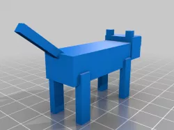 Minecraft style cat