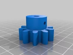 Modified the 10 tooth Gear to fit 28byj-48 motor and reduced its size to 31mm