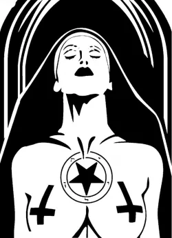 Nun stencil 3
