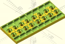 Parametric 16 Valve Engine Head Disassembly Tray / Parts Organizer