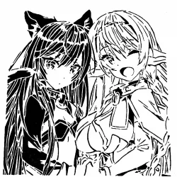 Rem and Shera stencil