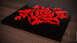 Rompecabezas 3D Rosa (ROSE 3D PUZZLE)