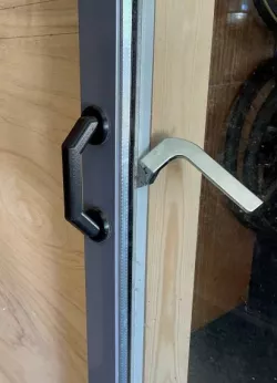 Stick-on handle