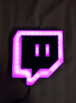 Twitch Logo Lamp