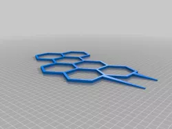 Unsplit Hexagon Plant Trellis
