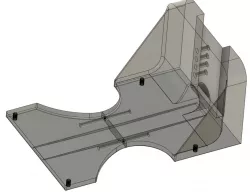 X55 X56 HOTAS Desk Clamp Split in Two