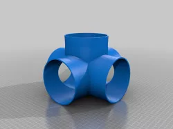 120mm pipe five way split