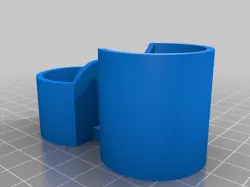 2 open cylinders to 2 intersecting cylinders