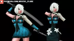 2B with Kaine's Outfit