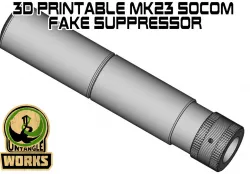 3D printable MK23 SOCOM Suppressor 